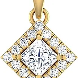 dishis 18KT Yellow Gold Diamond Pendant for Women-picture-25