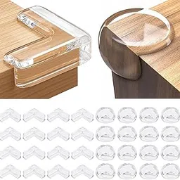 YIIFELL 32 Pack Corner Protector Baby, Table Corner Protectors for Baby Corner Protector Guards Clear Corner Protectors for Furniture Corner Protectors-picture-27