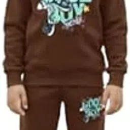 Kid's Regular Cotton Full Sleeves Cool Boy Printed Sweatshirt | Unisex Kids Velvet Dress for Boys | Round Neck Full Sleeve T-shirt & Pyjama Set | Winter Wear for Kids-image-30