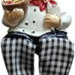 Chef Fridge Magnet with Hanging Legs | Decorative Refrigerator Magnet for Kitchen & Home | Strong Magnet for Notes, Photos & Reminders (3D Chef Stylish Fridge Magnet)-picture-13