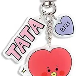 careflection BTS Baby BT21 Cute Keychains for Korean Kpop Fandom for Girls and Boys-picture-38