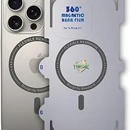 Matte Membrane Back Skin for iPhone 16 Pro, Transparent, Anti-Scratch, Anti-Fingerprint, Minimalist-image-93