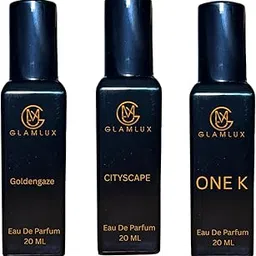 GLAMLUX Eau De Parfum Set | 20 ML EACH | Cityscape, Goldengaze & One K, Unisex Fragrance Collection-picture-52