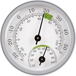 Merishopp Analog Indoor/Outdoor Thermometer Hygrometer Temperature Humidity Wall Hang|1 Piece Mini Indoor Thermometer Hygrometer| Weather Stations| Yard Garden & Outdoor Living-image-6