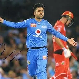 5x7 Inches Original Autographed Photo of Afghan Cricketer Rashid Khan-image-97