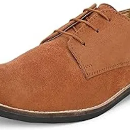 hirel's Premium Suede Derby Smart Casual Shoes|Office Soft Cushioned Corporate Casuals for Men-picture-37