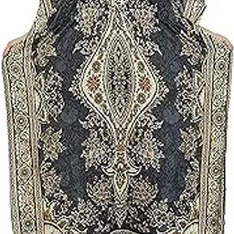 whitewhale Polyester Western Gown Cover up Ladies Kaftan Nighty Maxi V-Neck Ethnic Print Long Kaftan-picture-52