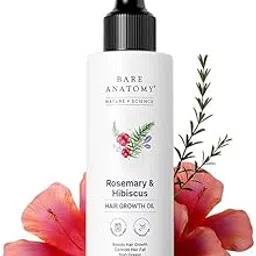 Nature x Science Rosemary Hibiscus Hair Growth Oil for Women & Men | Promotes New Hair Growth & Strengthens Hair | Nourishes Scalp & Controls Hair Fall | Suitable for All Hair Types-100ml image 1