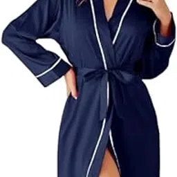 marquisa Women's Satin Robe, Short Length Sleepwear with Belt, Pink-picture-49