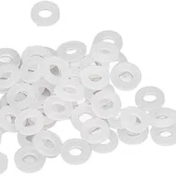 Flat Washer, High Hardness Wide Range Corrosion Resistant Nylon Washer Assortment Kit Appropriate Size for Electroplating for Electronics for Office Equipment(M4)-image-46