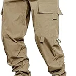 lymio Men's Regular Fit Low Rise Cotton Cargos Pants (Cargo-13-16)-picture-11