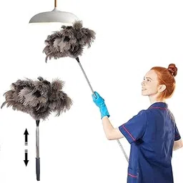 Extendable Ostrich Feather Duster, 40 Inch Retractable Feather Dusters for Home Cleaning Ceilings Furniture Fans-picture-19