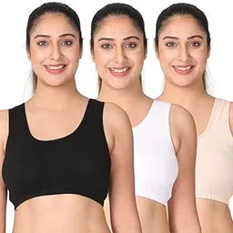 Adira | Sleep Bra for Women | Slip On Bras to Wear at Home | Comfortable Bra | Wirefree & High Coverage | Sleep Support | Avoids Stretch Marks | Pack of 3-picture-21