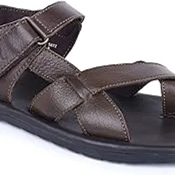 mardi gras Men’s Genuine Leather Sandals with Adjustable Strap | Comfortable Outdoor & Casual Wear-picture-15