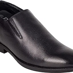 celby Black Premium Leather Loafer with a Hidden Heel - 8.5 CM - Black-picture-51