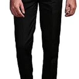 Rifa Enterprise Men Formal Black Trousers | Polycotton | Regular Fit |-picture-10