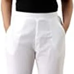 sarose clothing Sarose Women's Cotton Stretchable Half Elasticated Office, School and Casual Wear Trousers-picture-14