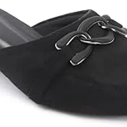 carlton london Women Stylish Slipon Casual Wear, Party and Formal Wear Mule with Block Heels-picture-12