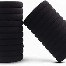 Hair Bands, Elastic Black, Pack of 20 Ponytail Holders Hair Ties Hair Band for Women & Girls-picture-70