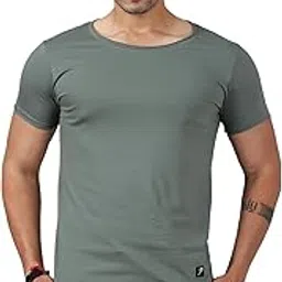 fuaark Mens Scoop Neck Slim Fit Gym and Sports T-Shirt-picture-17