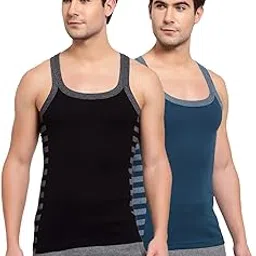 sporto Men's Round Neck Solid Vest, Premium Super Soft Cotton, Ultra Light (Combo Pack)-picture-17