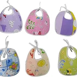 Love Baby Baby Bib Set of 6 | Washable Cotton Feeding Bibs with Tie for Newborns & Toddlers | Soft, Reusable Drool Bibs, Cute Prints for Mealtime - 1006 M Combo P4_-image-75