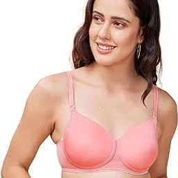 enamor Women's Nylon Lightly Padded Wire Free Casual T-Shirt Bra-picture-39