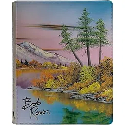 Ultra PRO - Bob Ross Mighty Mountain Lake 9-Pocket Zippered PRO-Binder, Trading Card Collector Organizer Bob Ross Merch Premium Storage Leatherette Binder Side-Loading Scenic Artwork Autumn Mountain-image-19
