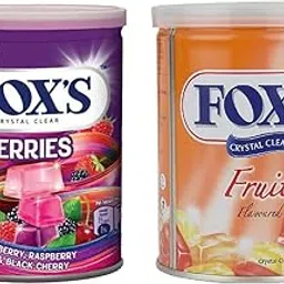 Assorted F'oxs Crystal Clear Berries Candy | Fruits Candy | 2 x 180 grams-picture-35