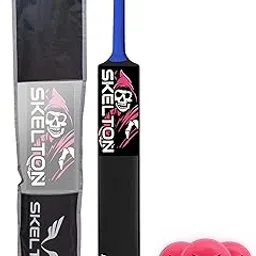 Skelton Plastic Cricket Bat for Adults and Mens Heavy Plastic Cricket Bat with Bat Cover and Balls | Tournament Match Standard Full Size Tennis Ball Bat for Cricket | Size-8 | (8, Pink)-picture-30