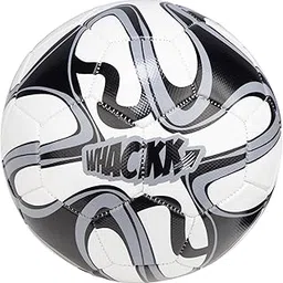 Whackk Pele Black & White Football (Size 5) – 32-Panel Durable PVC Ball image 1