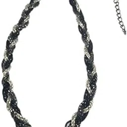 Ani Accessoriez Women's Chain Belt Multilayer Metal waist chains Adjustable Link Belts Body Chain medium Size for Ladies Dress Jeans ( black, silver & black nickel ) multipurpose DIY Cobra Style Belt-picture-29