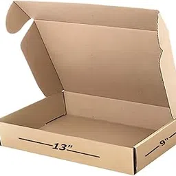 Box Brother 3 Ply Brown Corrugated Packaging Flap Box Size: 13x9x2 Length 13 in Width 9 in Height 2 in Suitable E-commerce Shipping, Ideal as Home Shifting & Storage, Shipping (Pack of 20)-image-33