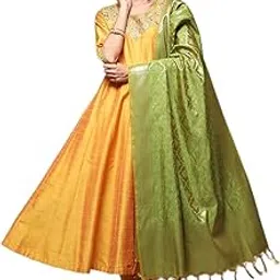 biba Women Poly Viscose Anarkali Kurta Churidar Suit Set-picture-55