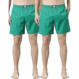 levi's 023 Men's Premium Soft Cotton Woven Printed Boxer Shorts - Mid Rise, Inner Elastic Waistband with Side Pocket (Pack of 2)-picture-52