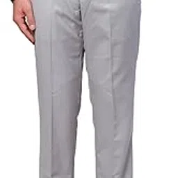 park avenue Men's Smart Fit Mid Rise Structure Pattern Poly Viscose Blend Pleatless Formal Trouser-picture-11