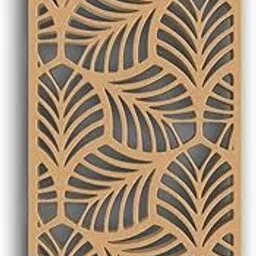 MDF Jali Partition Panel – Abstract Carved Design for Home Decor, Room Divider & Wall Accents #113-09 - MDF 12mm Thick-picture-46