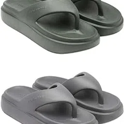 zenwear Extra Soft Classic Casual wear with Flexibility Technology Flip Flop Combo for Women's/Girl's(6111+6110)()-picture-32