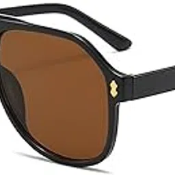 augen Classic Pilot Plastic Unisex Sunglasses UV 400 Protected Large Size (192)-picture-15