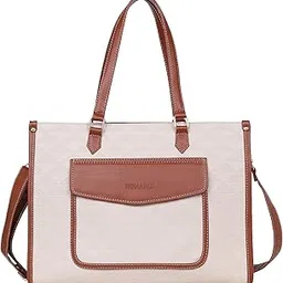 womanix PU Laptop Tote Bags for Women with Front Pocket, Work Bag,14 inch tote for Women, Large Capacity Handbag for Office, School, Travel, Teacher Purse-picture-45