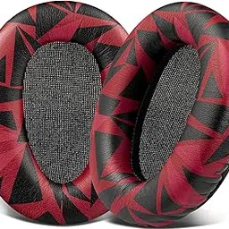 SOULWIT Replacement Ear Pads Cushions for Sony WH-CH700N (WHCH700N) & MDR-ZX780 (ZX780DC)/MDR-ZX770 (ZX770BN ZX770BT), Earpads for MDR-10R (10RNC 10RBT) Over-Ear Headphones (Red Storm)-picture-16
