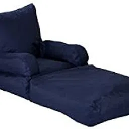 XXXL Foldable Lounger Bean Bag Without Beans (Navy Blue)-picture-14