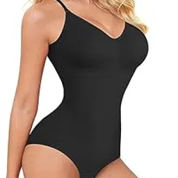 brachy Tummy Control Shapewear Bodysuit for Women Butt Lifter Panties Stretch Slimming Body Shaper with Adjustable Spaghetti Strap-picture-37
