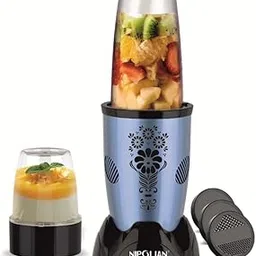 NIPOLIAN TurboBlend 450 W Juicer Mixer Grinder (Nutri Powerful Blender for Smoothies, Juices | 2 Jars | Blue)-picture-23