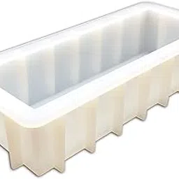 First Try Loaf Soap Silicone Mold - 9.6" Rectangular White Thickened Mold for Swirl Making - 1200 ML Handmade Soap Mould - Toast Shaped 9.6 X 5 X 2.6 Inch-picture-57