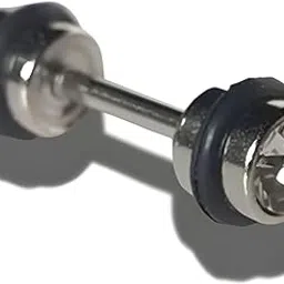 | Double Diamond Dumbbell Earring, Stainless steel Single single stud Earring | Men's and Women's Earring, Boy's earring, Girls earring | Stone Earring, Fancy-Latest Earring | Pack of 1 pic-image-31