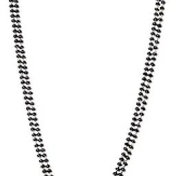 jhb Stylish Pendant Necklace Black Beads Mangalsutra/Tanmaniya/Nallapusalu/Mangalsutr for Women-picture-40