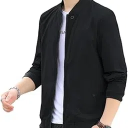 celary Men's Bomber Jacket | Fancy Collar|| Lightweight Casual Zip-Up Jacket | Stylish Slim Fit Outerwear for All Seasons-picture-48