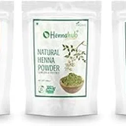 HENNAHUB Amla, Henna and Indigo powder 200g x 3 pack | Organic Hair care Combo Pack | Total 600 gm-image-32