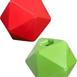 JAZZY PEARLS® 2X Funny Treat Ball Feeding Toys Farmhouse Feeder Hay Green Red-Sporting Goods-Outdoor Sports-Equestrian-Stable Accessories-Other Stable Accessories-2 Pieces Treat Ball-image-82